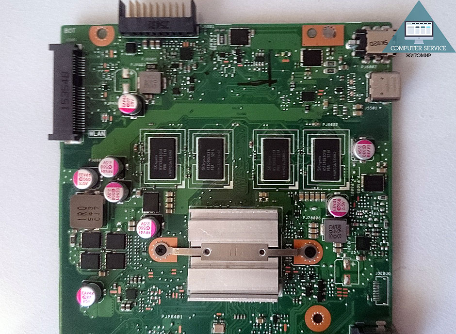 Процессор на материнской плате ASUS X540SA